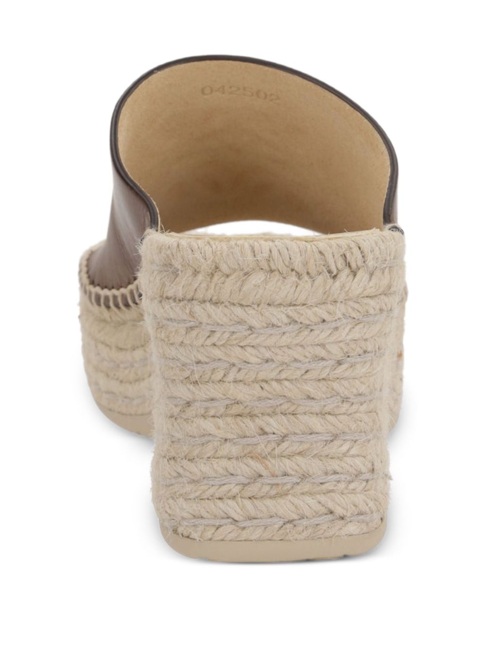 LOEWE Petal Vegetal Leather Flat Sandals