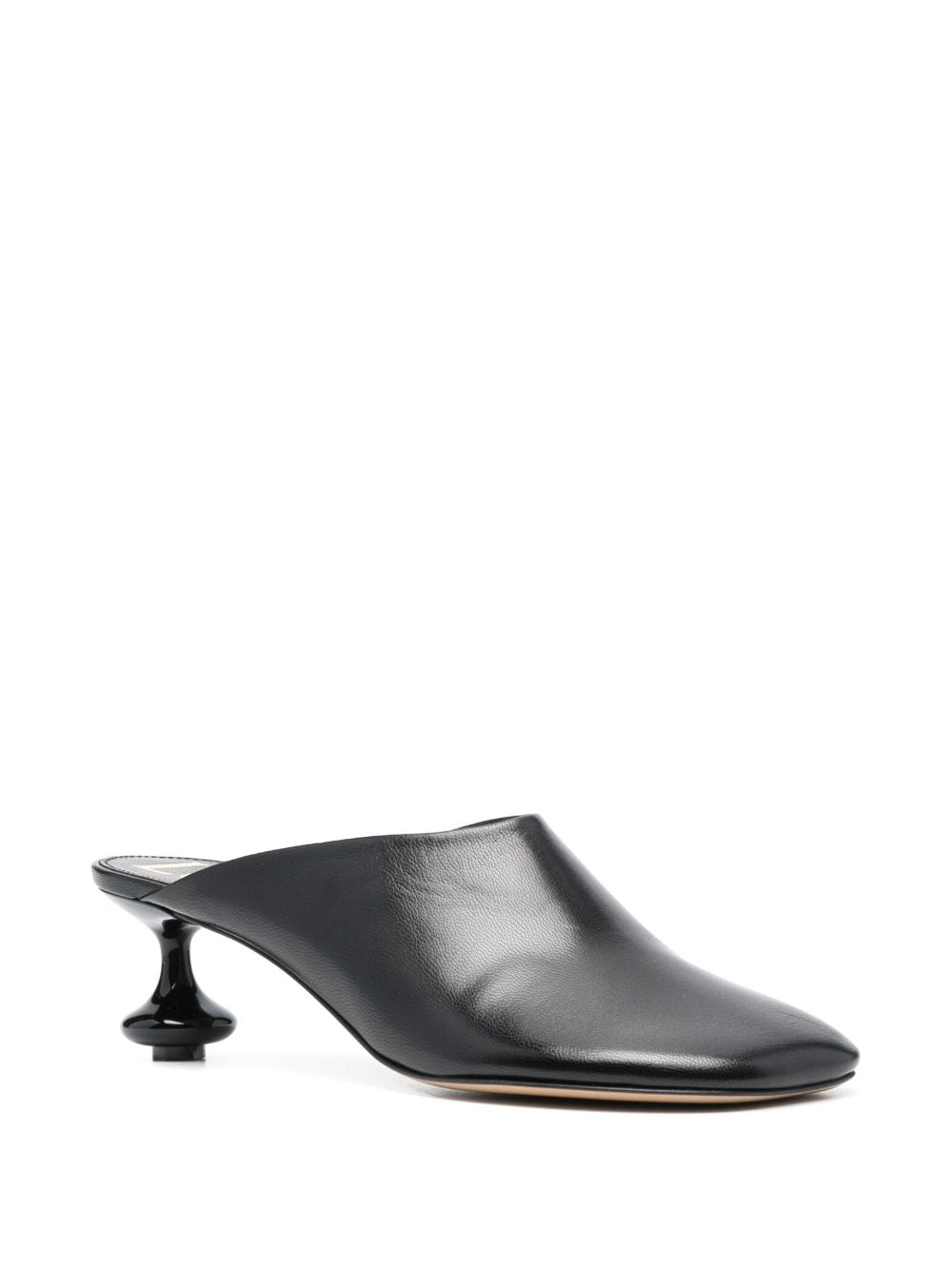 LOEWE Mini Petal Toe Leather Clogs