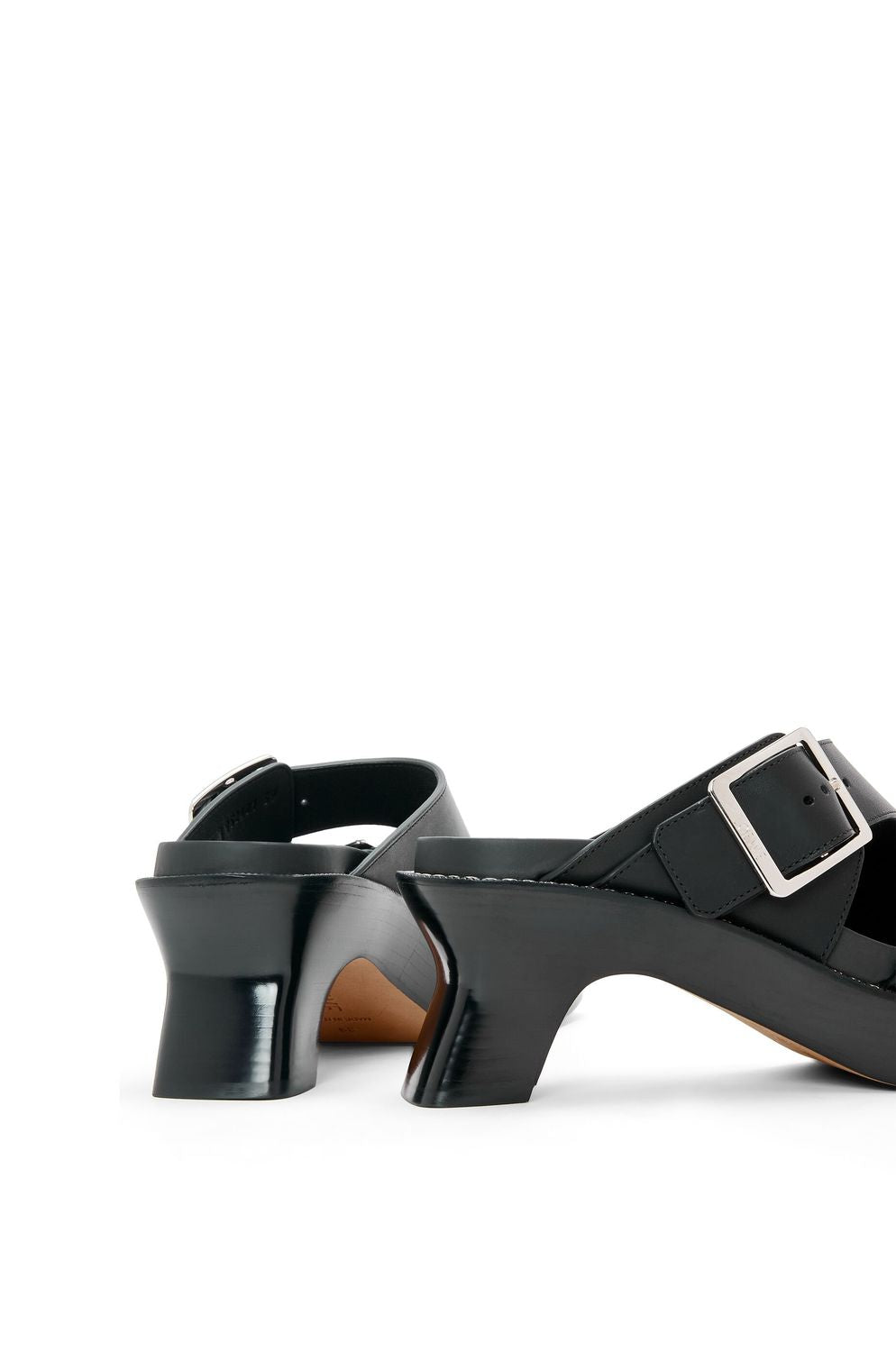 LOEWE Ease Leather Sandals with Sculpted Heel - 70mm