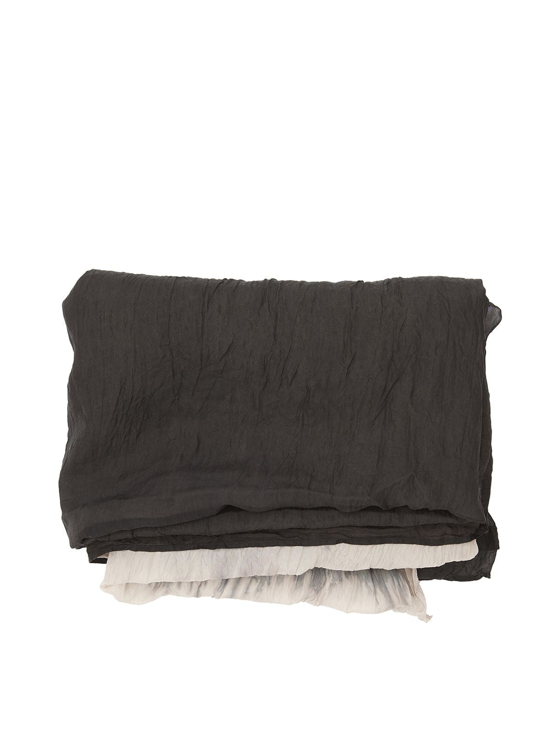 MARC LE BIHAN Two-Tone Tie Dye Silk Scarf 117x228cm