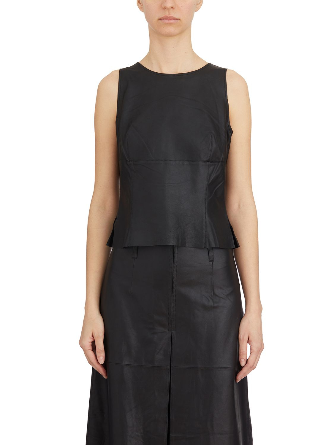 Vanderwilt Leather Tank Top - Size S