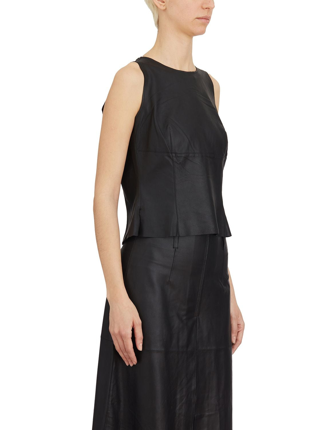 Vanderwilt Leather Tank Top - Size S