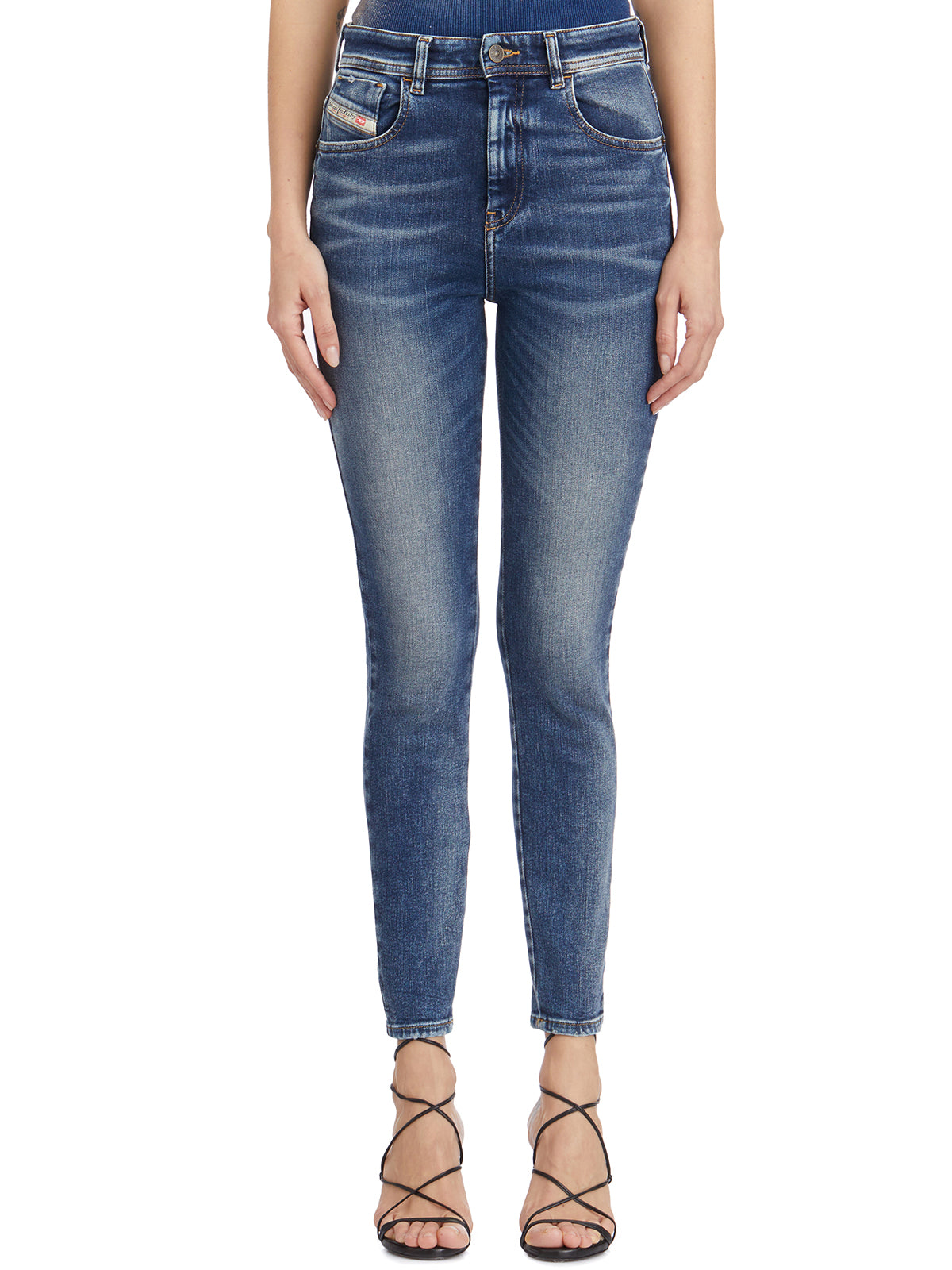 DIESEL High-Waisted Skinny Fit Jeans - Size 25