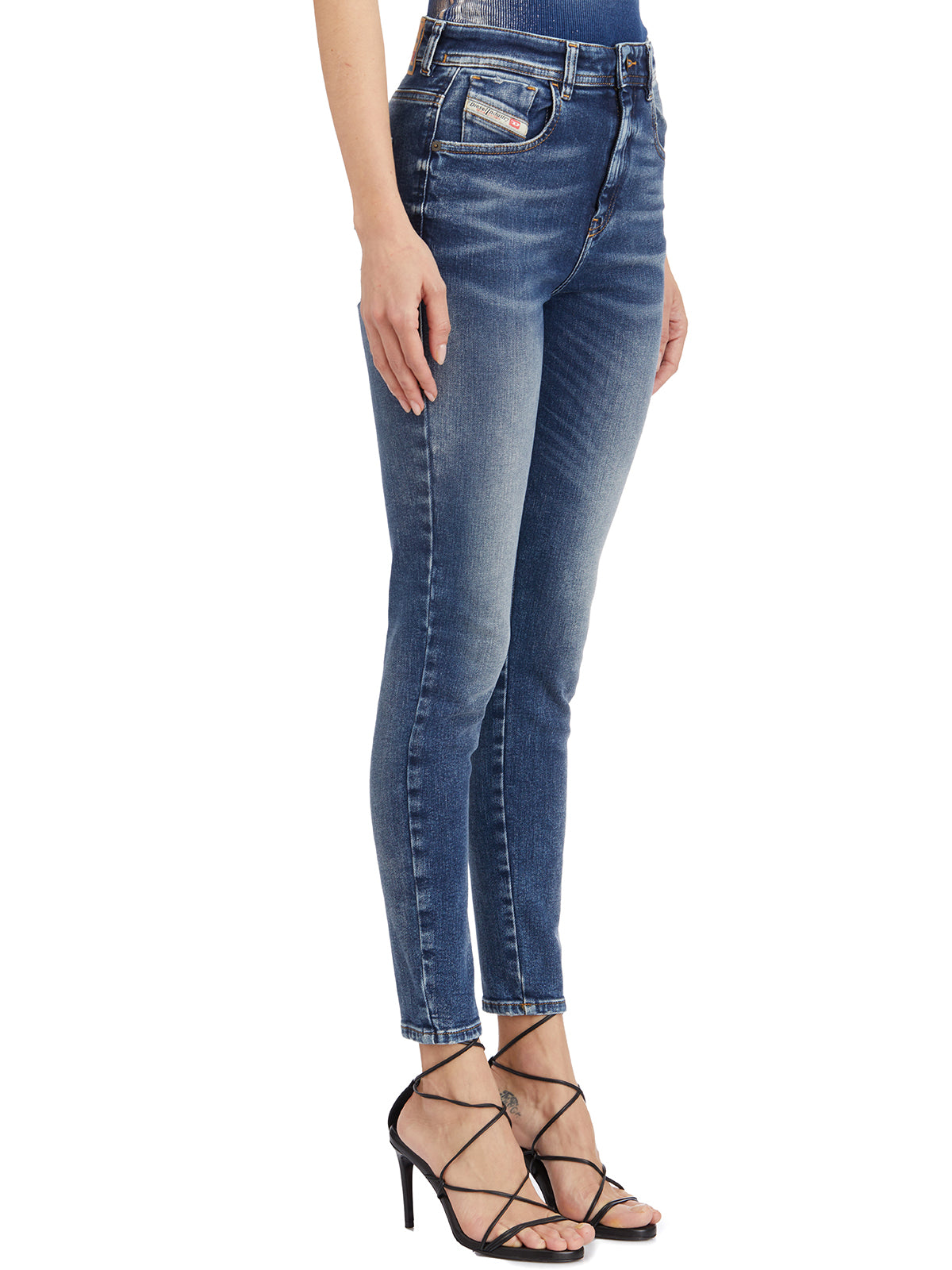 DIESEL High-Waisted Skinny Fit Jeans - Size 25