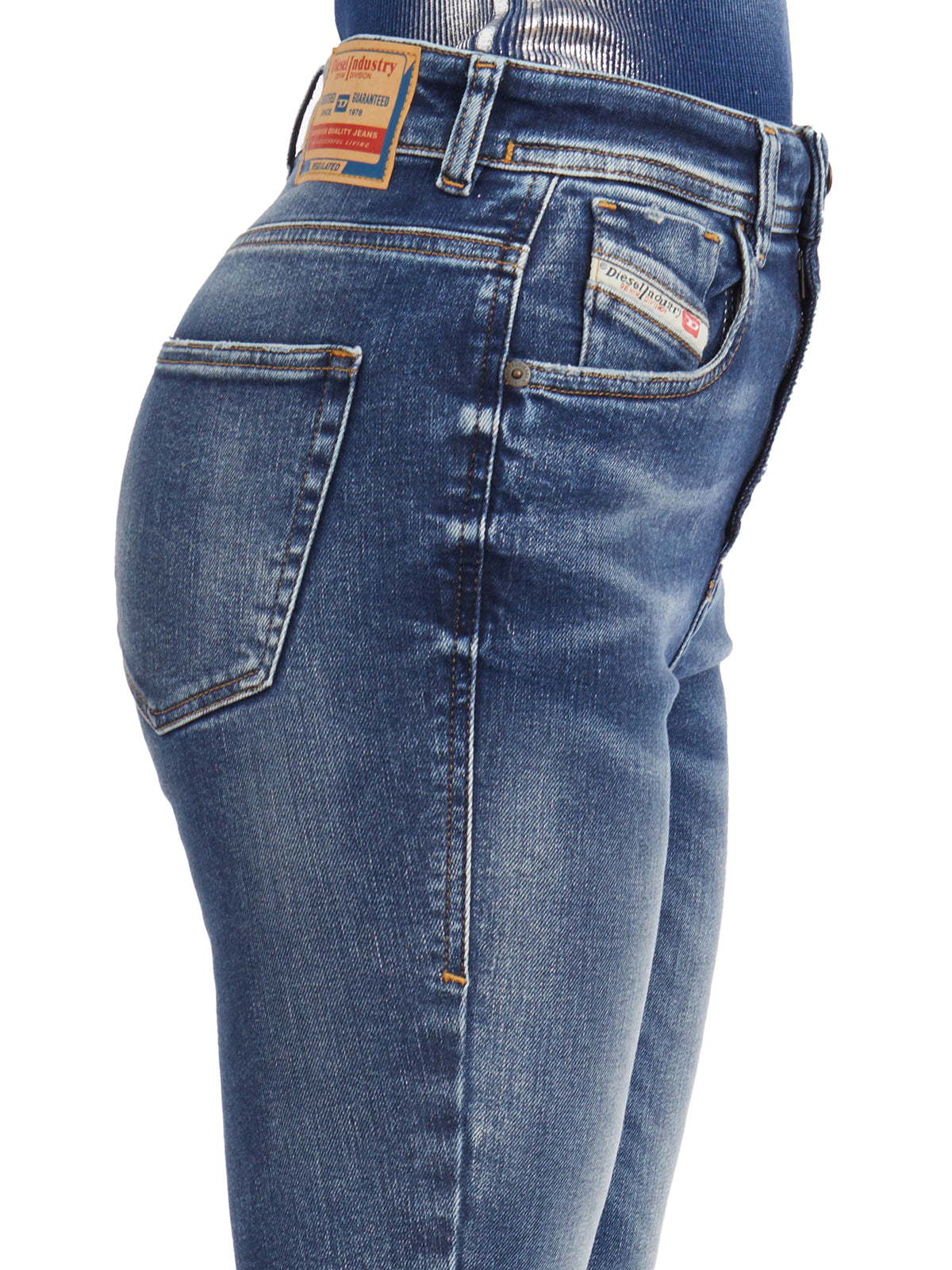 DIESEL High-Waisted Skinny Fit Jeans - Size 25