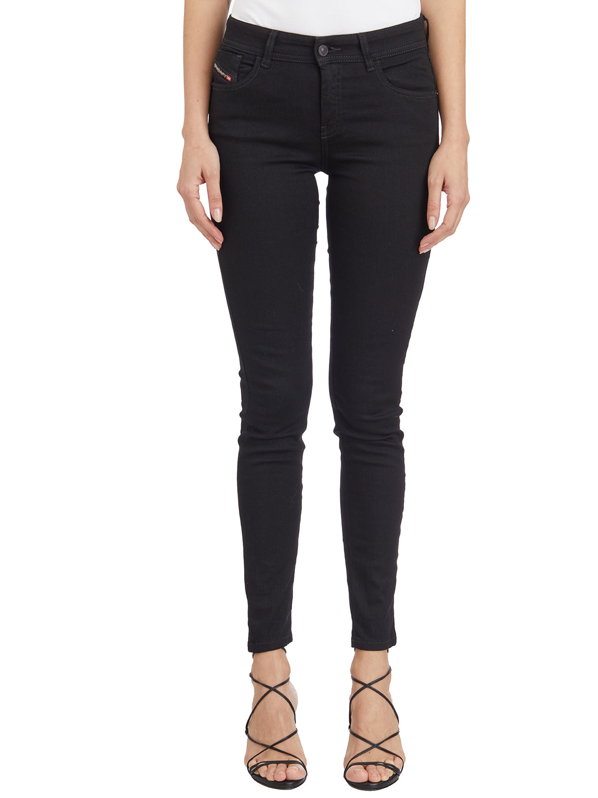 DIESEL Mid Rise Skinny Denim Pants for Women
