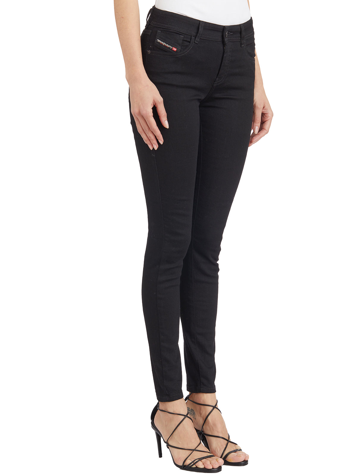 DIESEL Mid Rise Skinny Denim Pants for Women