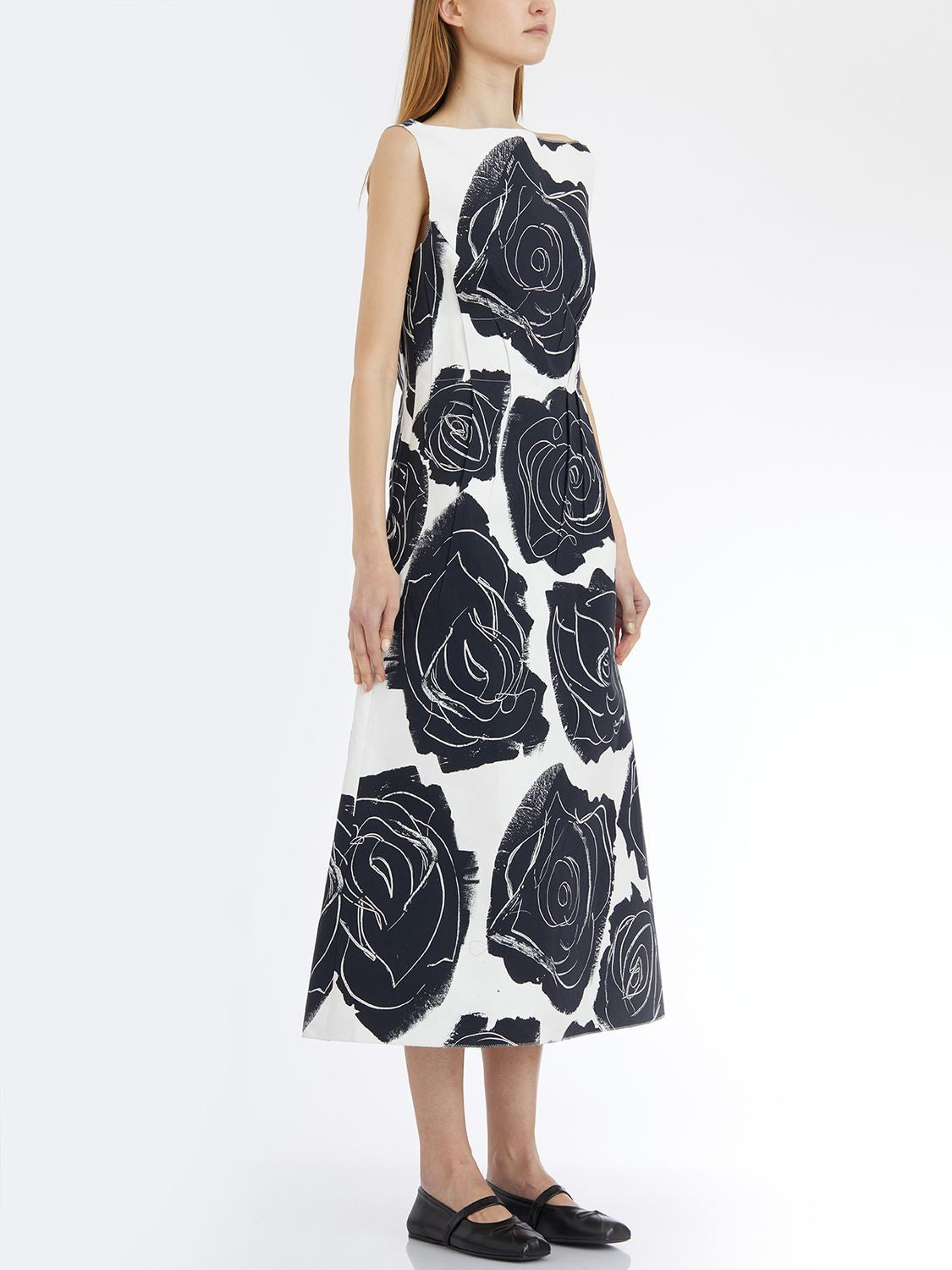 MARNI Sleeveless Floral Cotton Dress