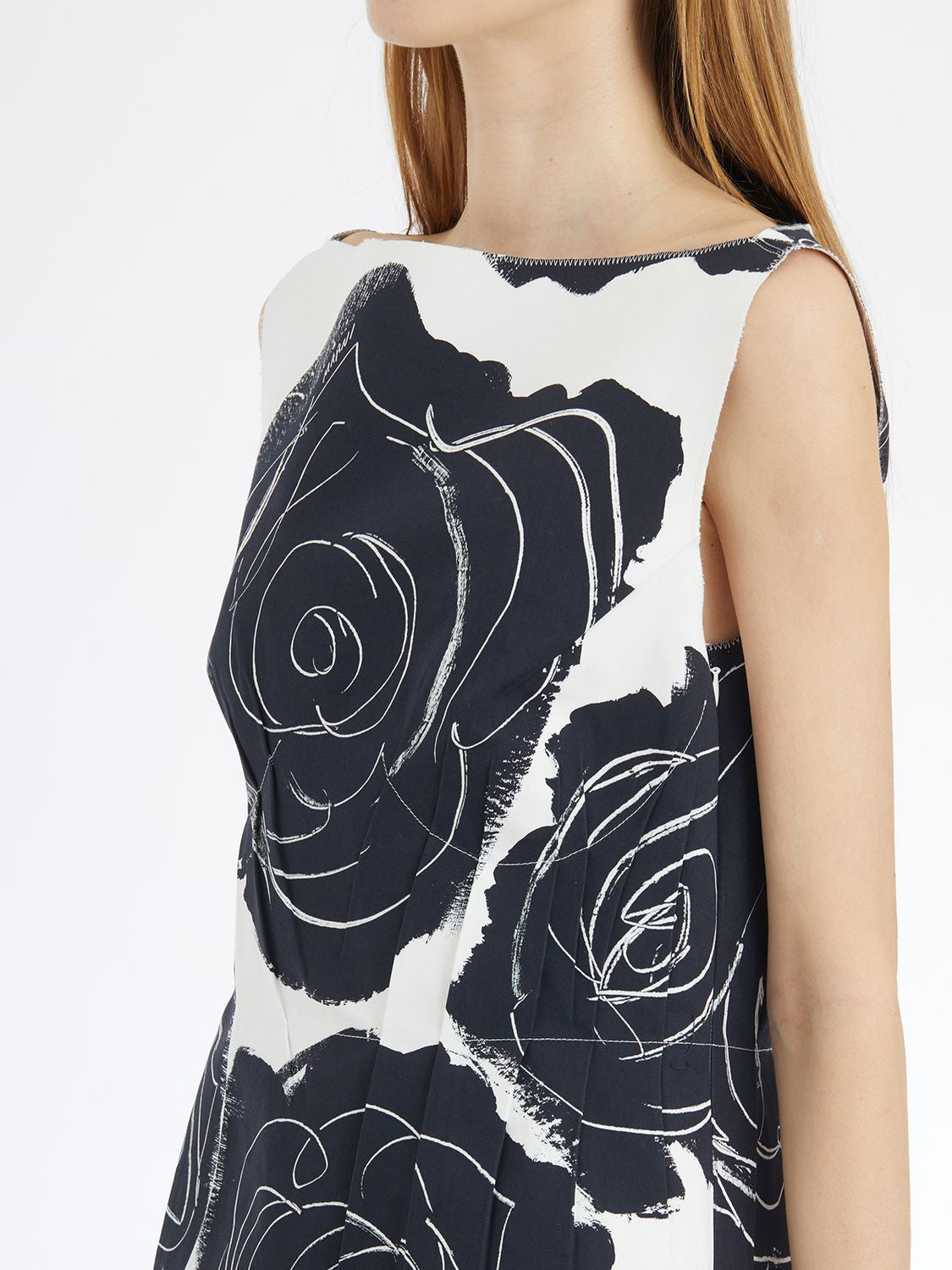 MARNI Sleeveless Floral Cotton Dress