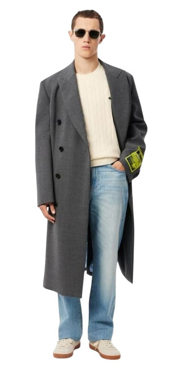 LACOSTE Crew-neck Braided Sweater