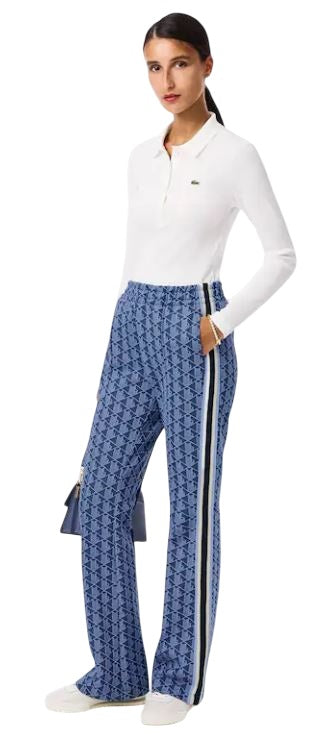 LACOSTE Fitted Knee and Flared Ankle Pants