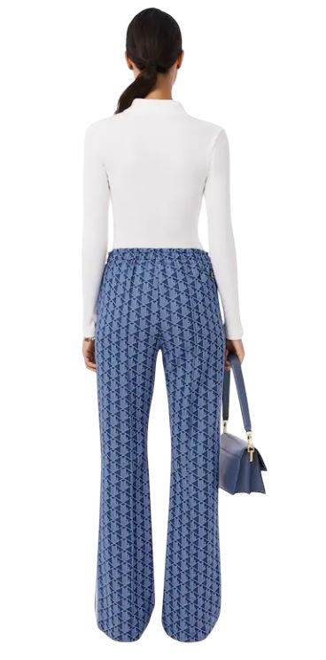 LACOSTE Fitted Knee and Flared Ankle Pants
