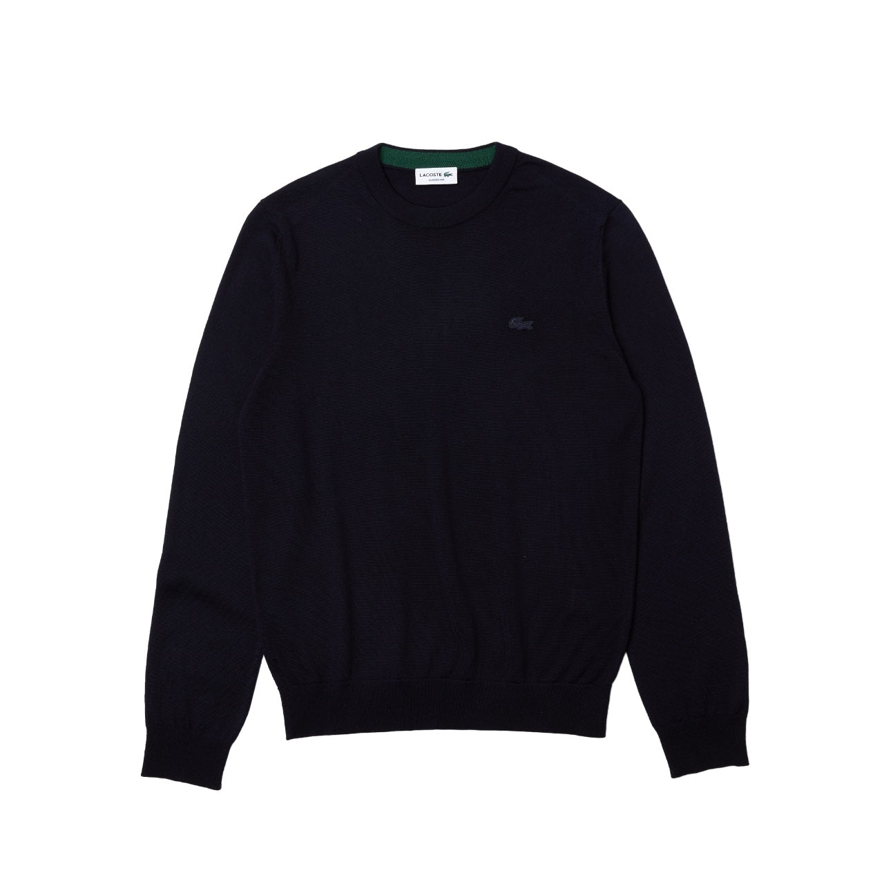 LACOSTE Eco-Friendly Merino Wool Pullover for Men