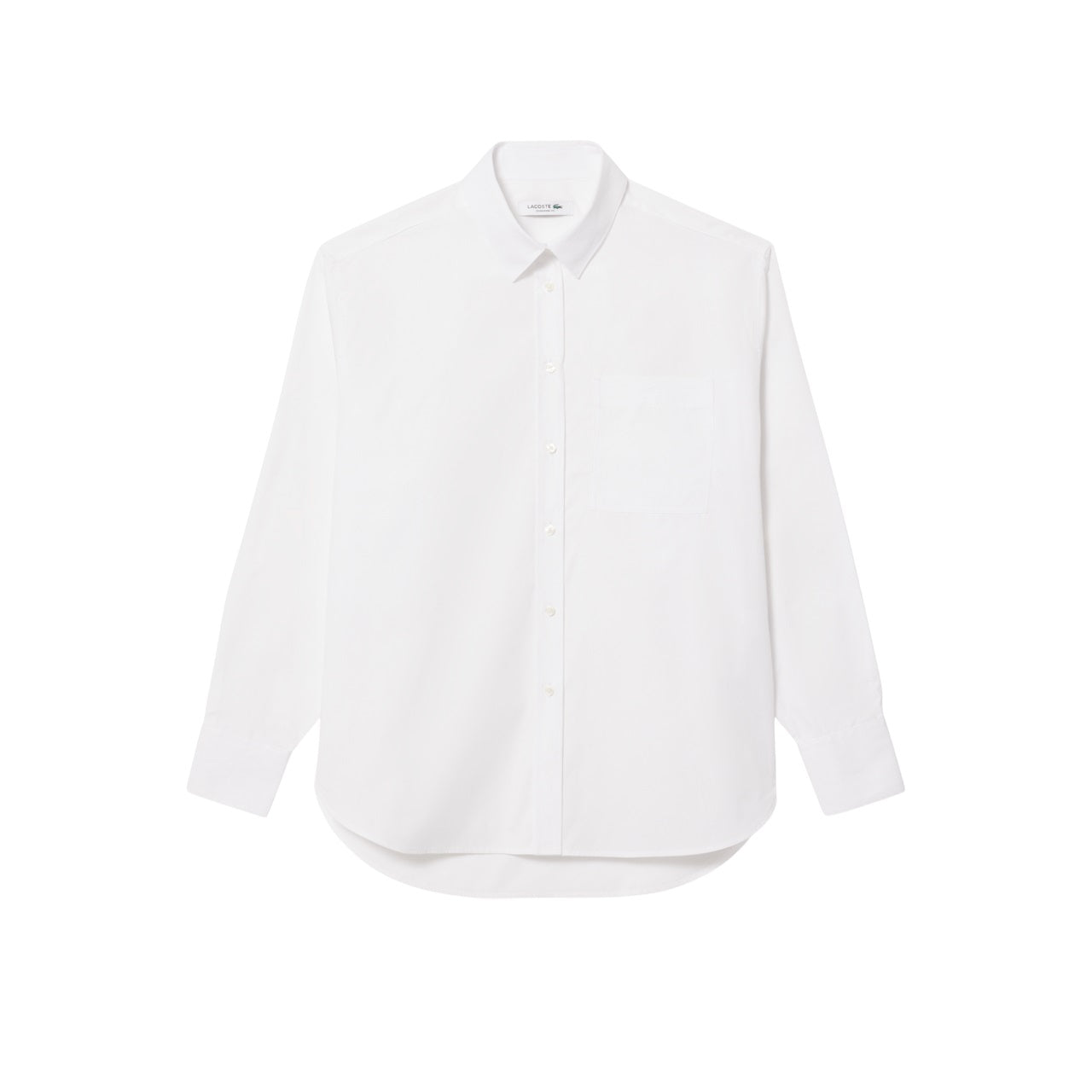 LACOSTE Timeless Oversized Long-Sleeved Shirt for Women