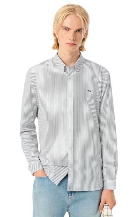 LACOSTE Relaxed Chic Striped Shirt for Men - FW25