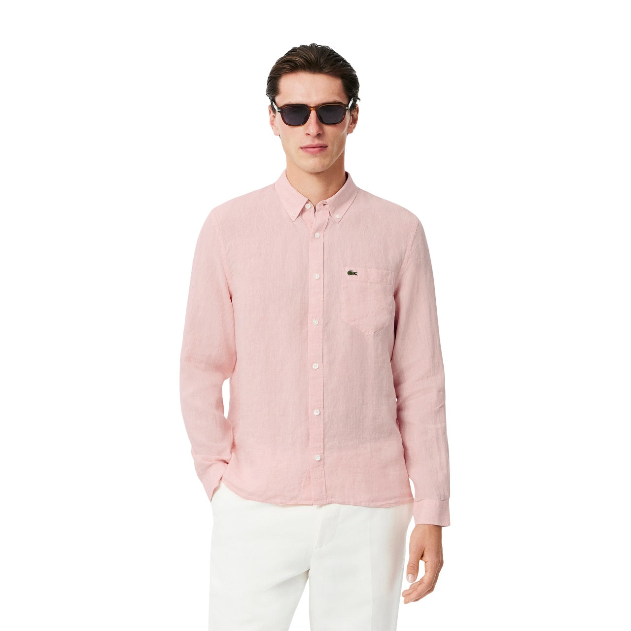 LACOSTE Luxe Linen Shirt for Men