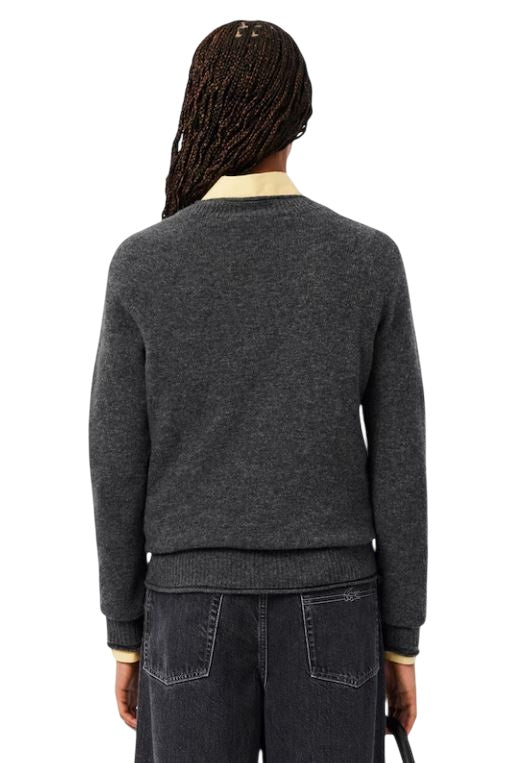 LACOSTE Classic Women's Sweater with Rolled Collar