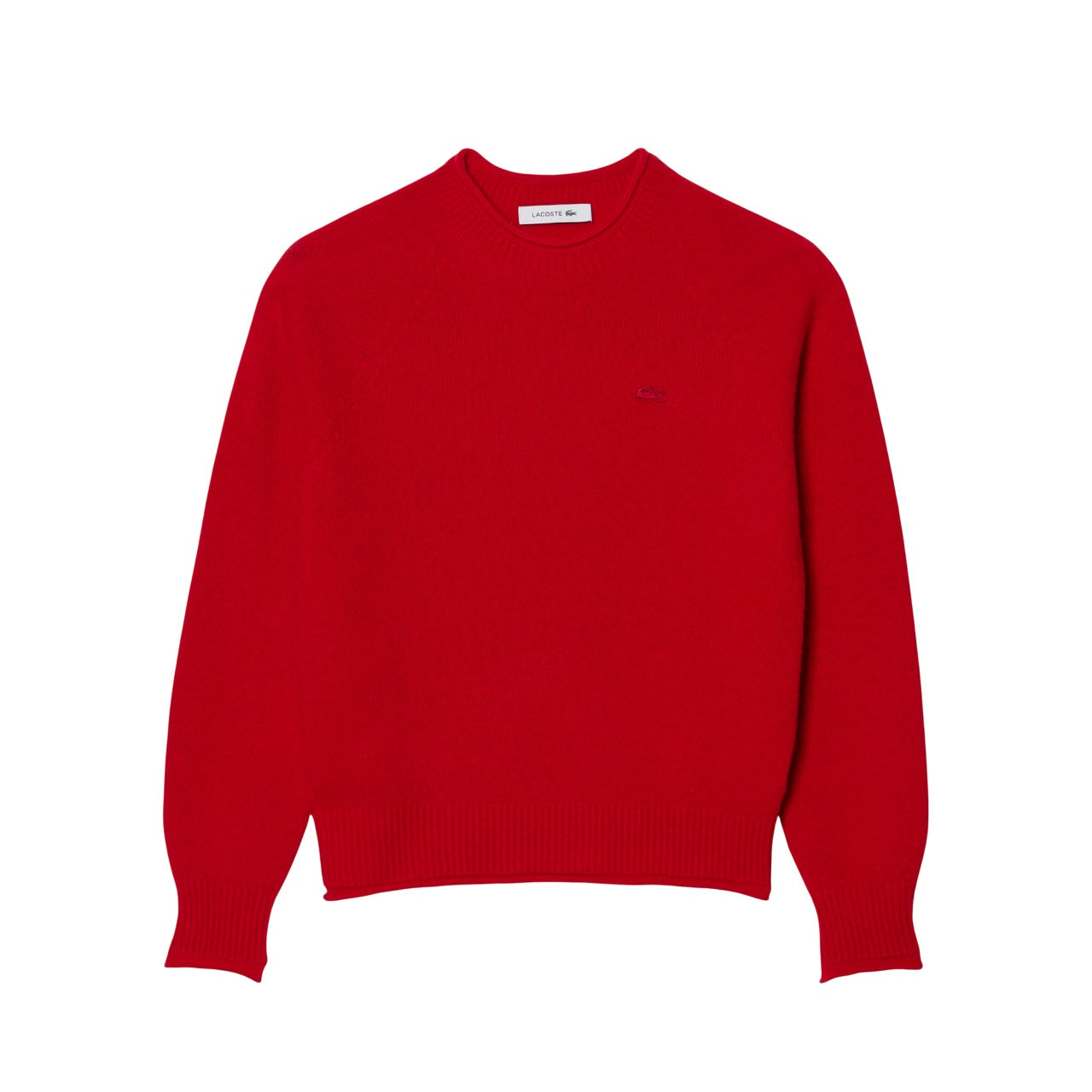 LACOSTE Elegant Women's Sweater with Rolled Collar - Fall Winter 2025