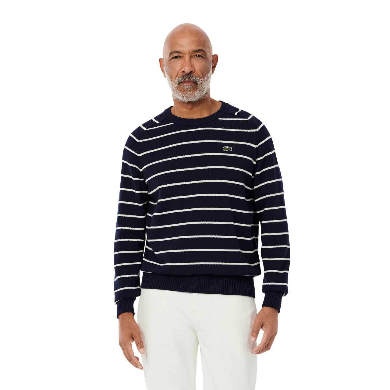 LACOSTE Classic Striped Sweater - Seamless Design