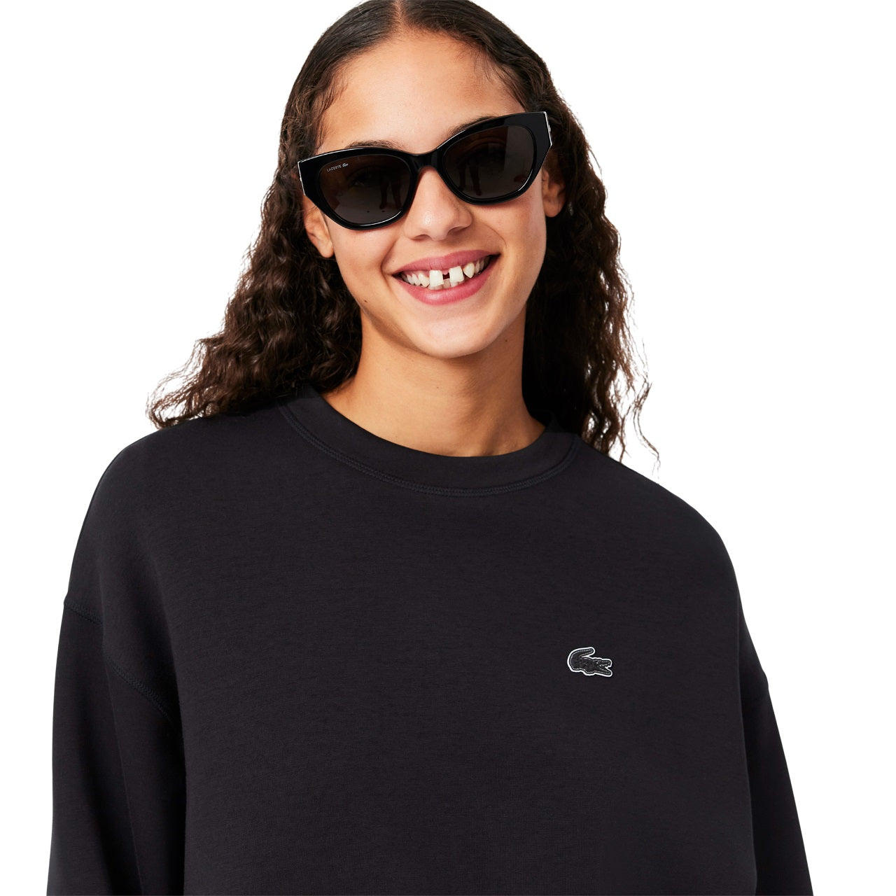 LACOSTE Relaxed Fit Sweatshirt for Women