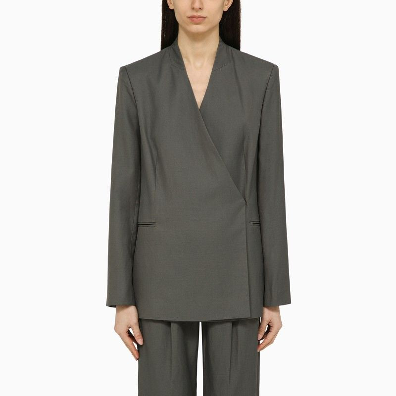 LOULOU STUDIO Sandyato Single-Breasted Viscose Blazer