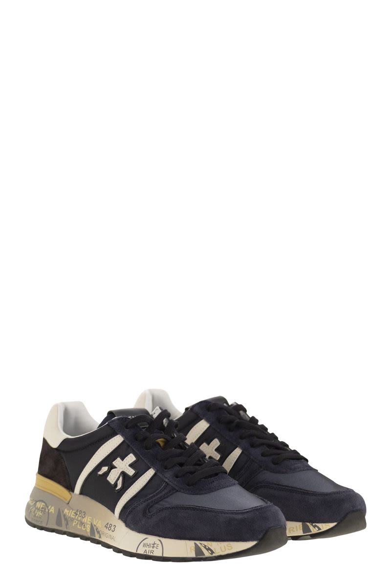 PREMIATA Lander 7702 - Comfortable Suede Sneakers with Ergonomic Sole