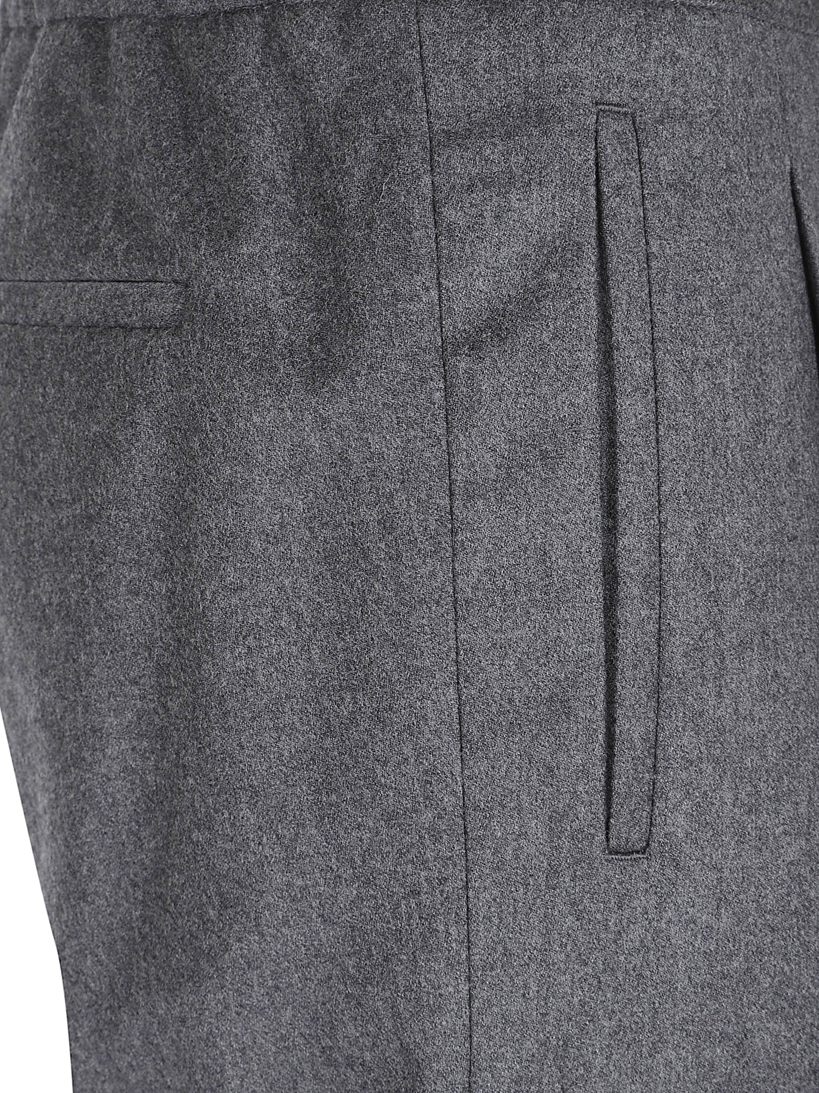 LARDINI Sophisticated Wool Blend Trousers for Men