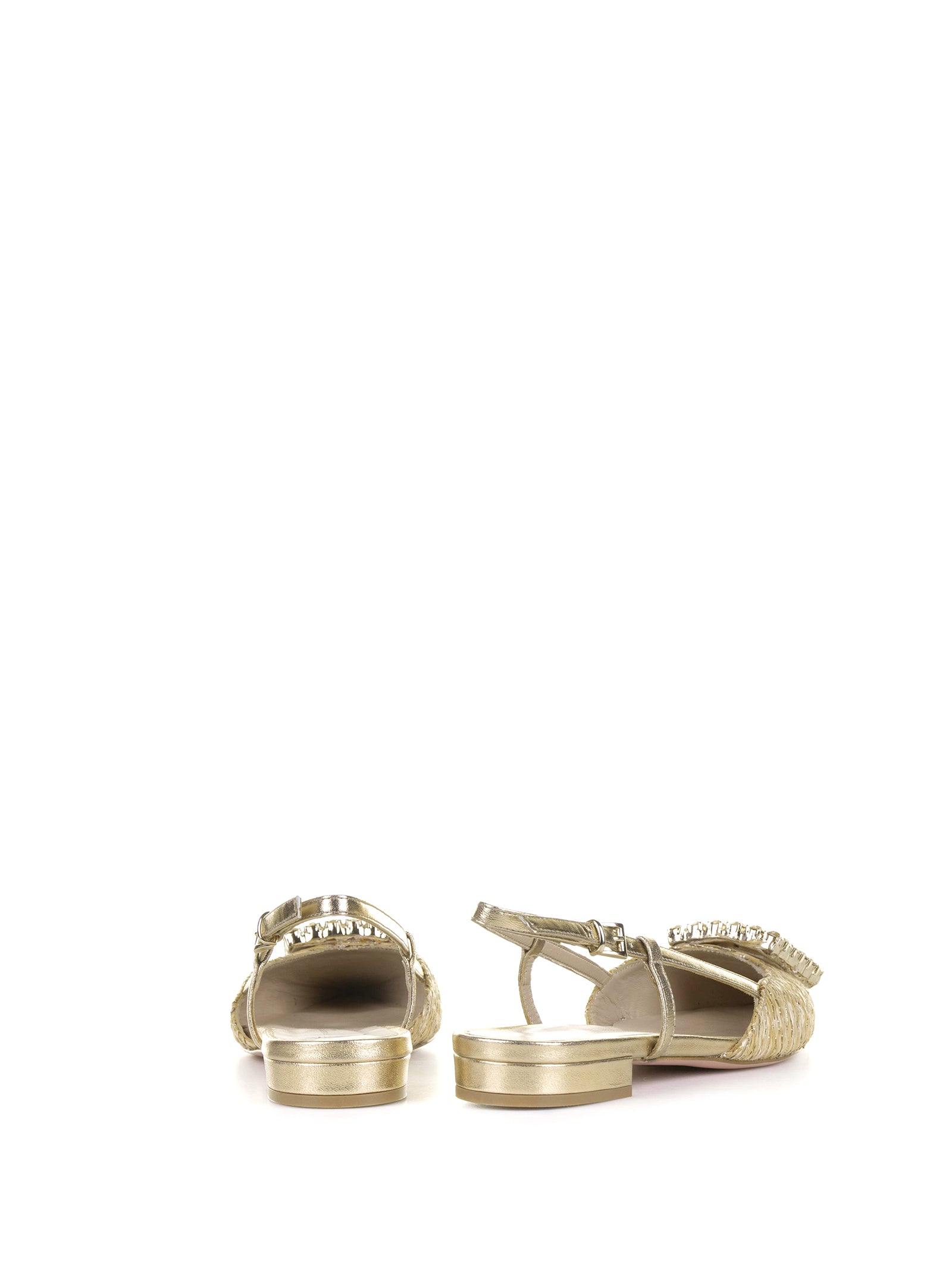 ROBERTO FESTA Chic Slingback Sandals with Rhinestone Detail