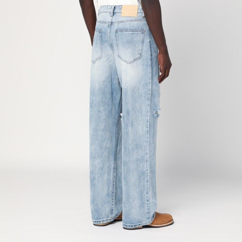 BASKETCASE GALLERY Relaxed Fit Distressed Jeans with Rips