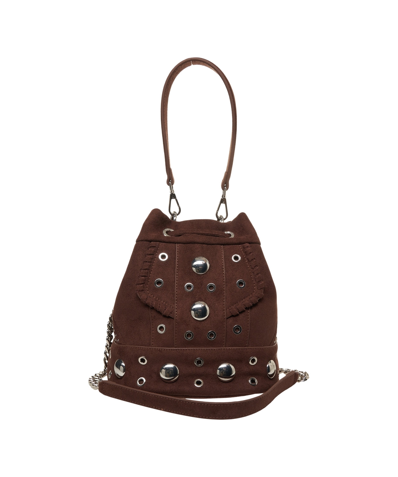 LA CARRIE Chic Eco Suede Bucket Handbag (26 x 24 x 18 cm)