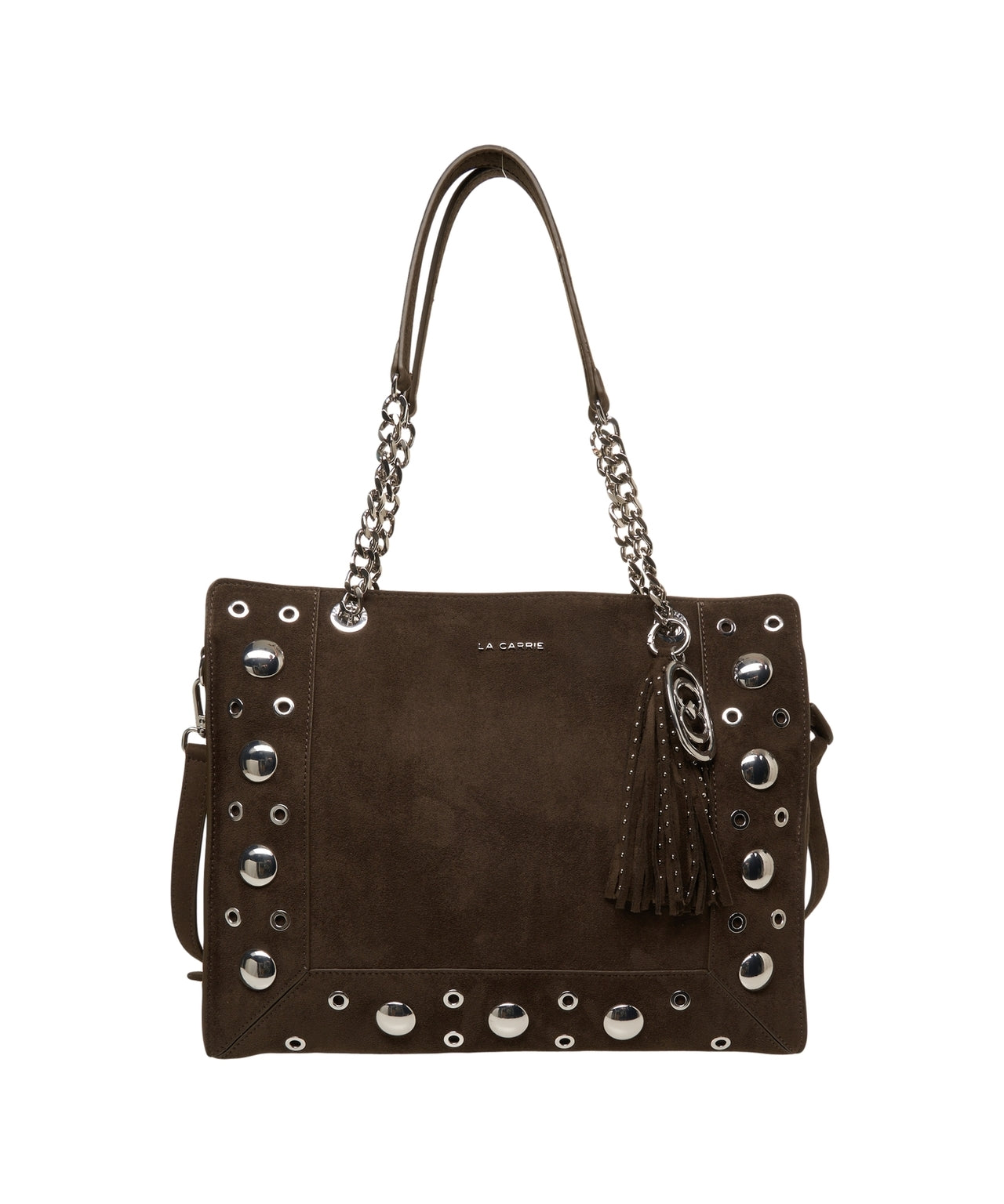 LA CARRIE Elegant Eco Suede Shopper Bag
