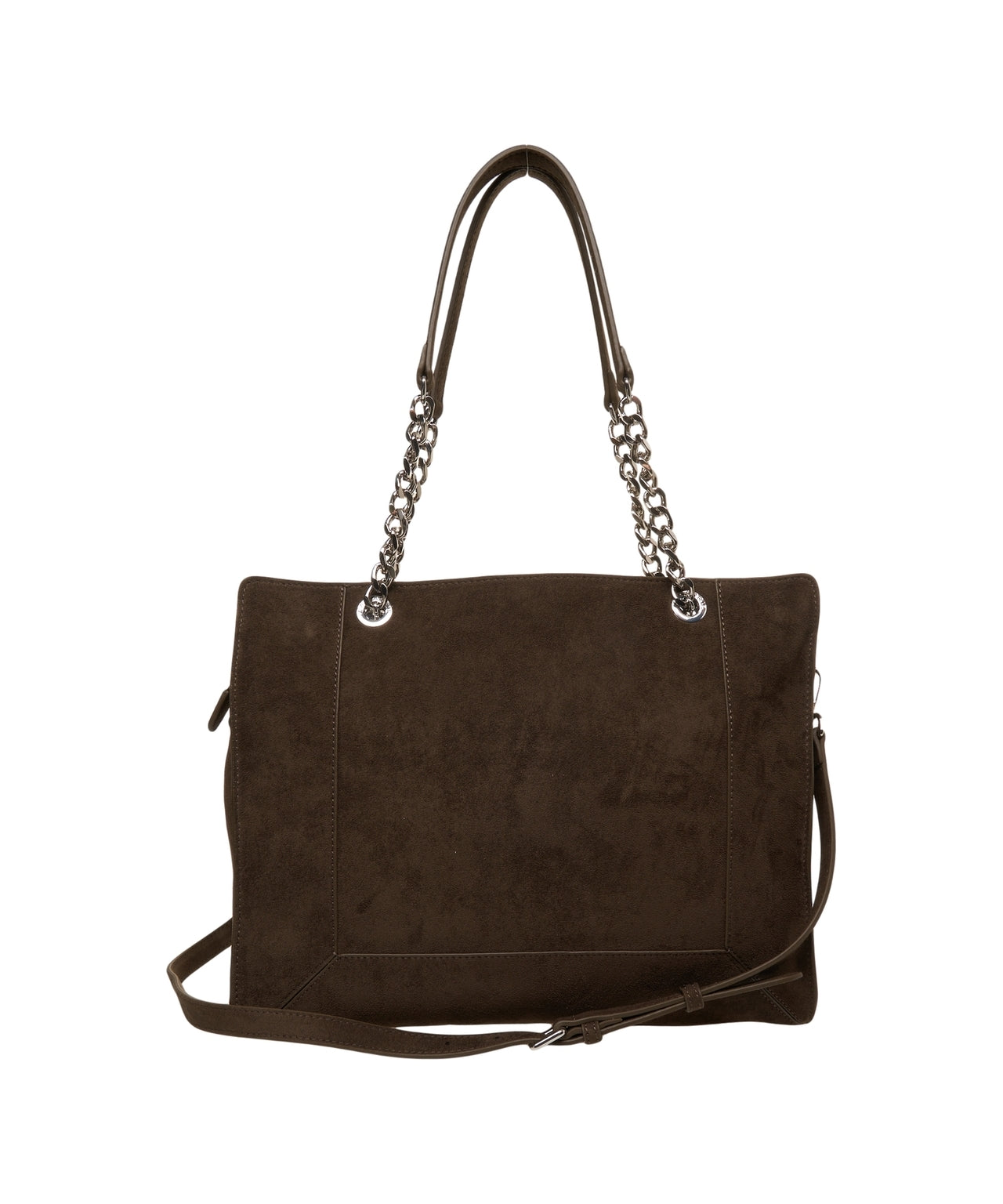 LA CARRIE Elegant Eco Suede Shopper Bag