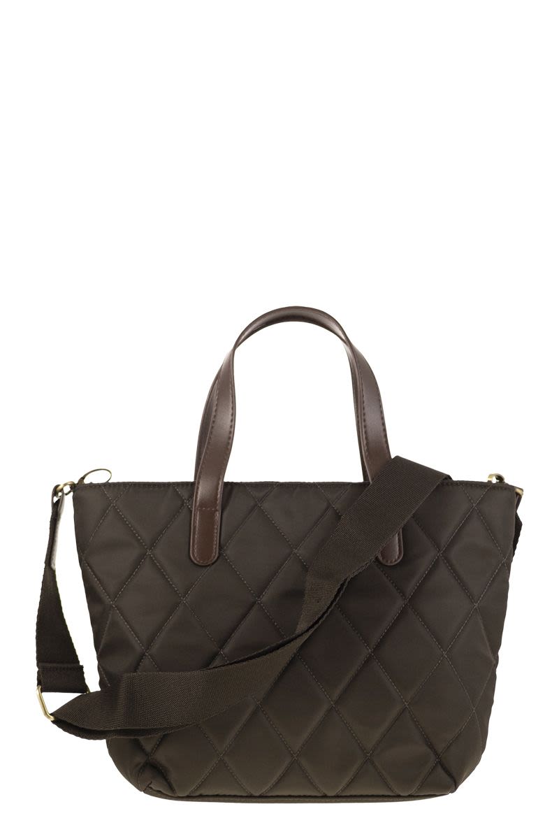 BARBOUR Mini Quilted Tote Handbag