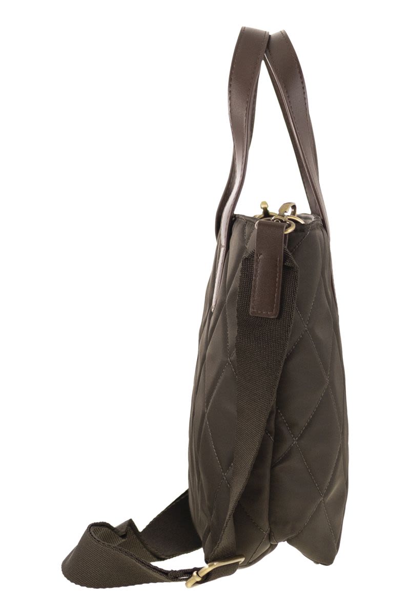 BARBOUR Mini Quilted Tote Handbag