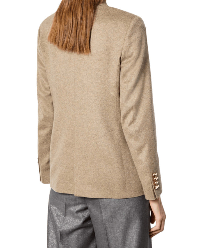 LBM Double-Breasted Cashmere-Silk Blend Jacket - Slim Fit