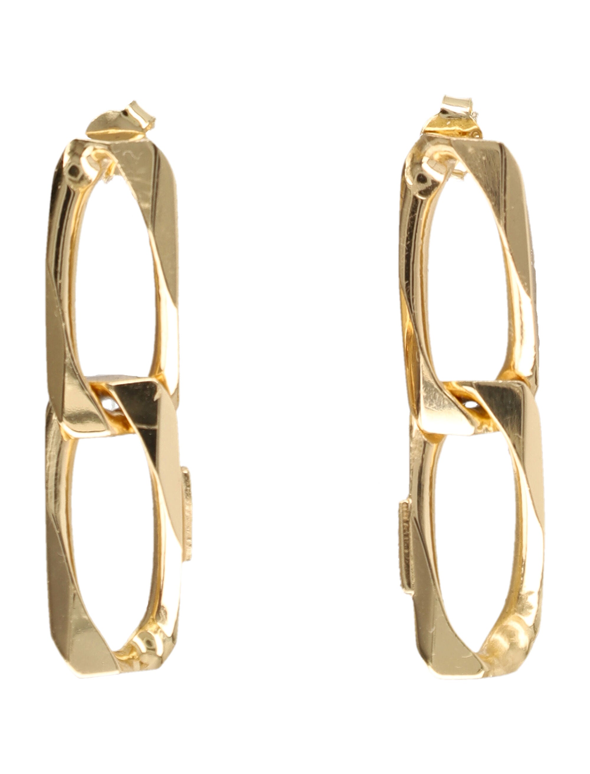 EMANUELE BICOCCHI Gold-Plated Chain Link Earrings