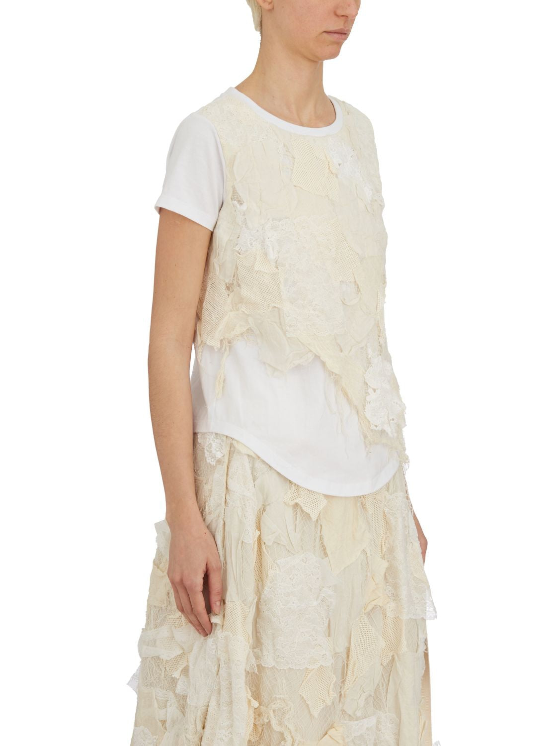 YEUNG CHIN Double Layer Crewneck T-Shirt - Size S