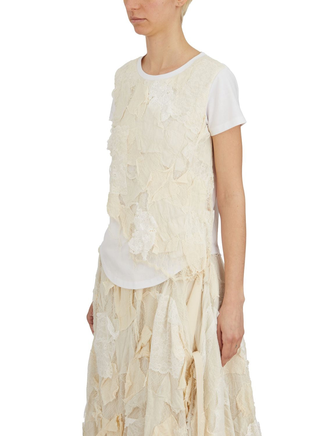 YEUNG CHIN Double Layer Crewneck T-Shirt - Size S