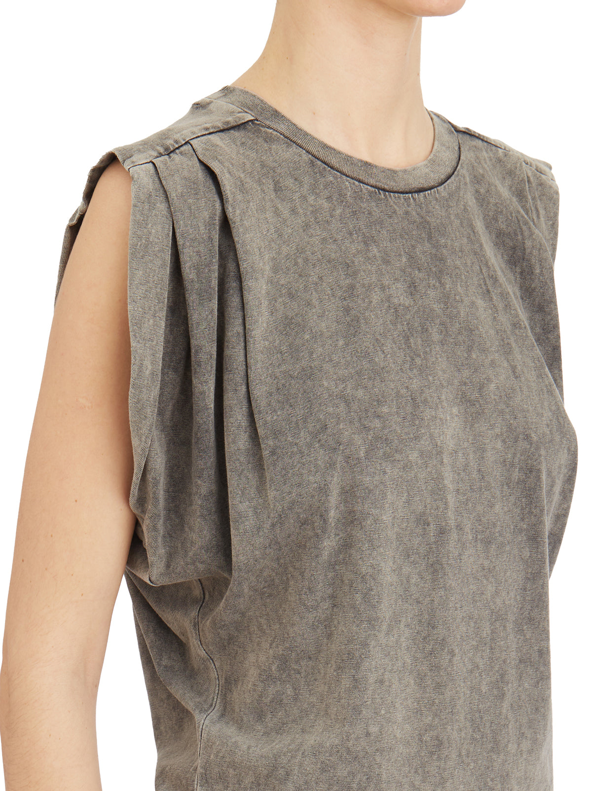 DONDUP Sleeveless Crew Neck Mini Dress - Size 40