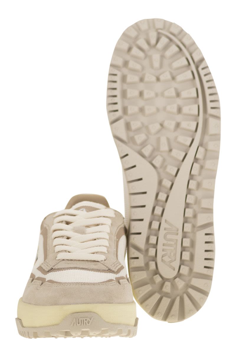 AUTRY Wildpace Fabric and Suede Trainers - Sole Height 3.5-4.5 cm