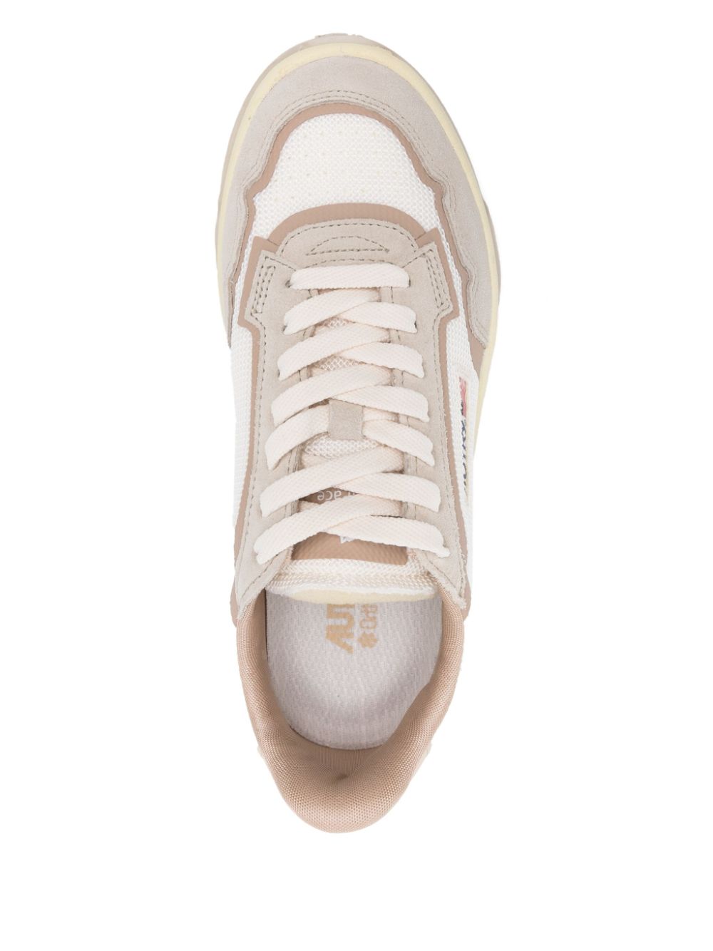 AUTRY Premium Leather Lace-Up Sneakers for Women
