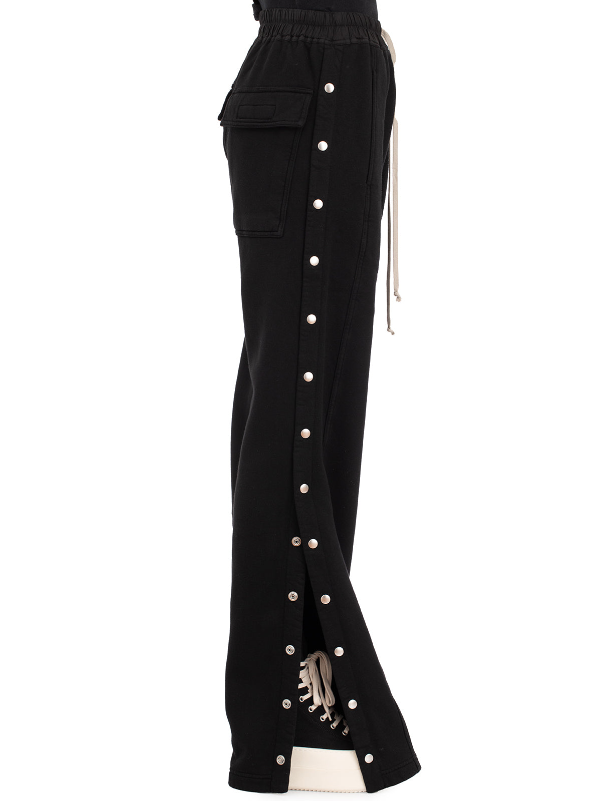 DRKSHDW Relaxed Fit Sweatpants with Side Button Apertures - Size S