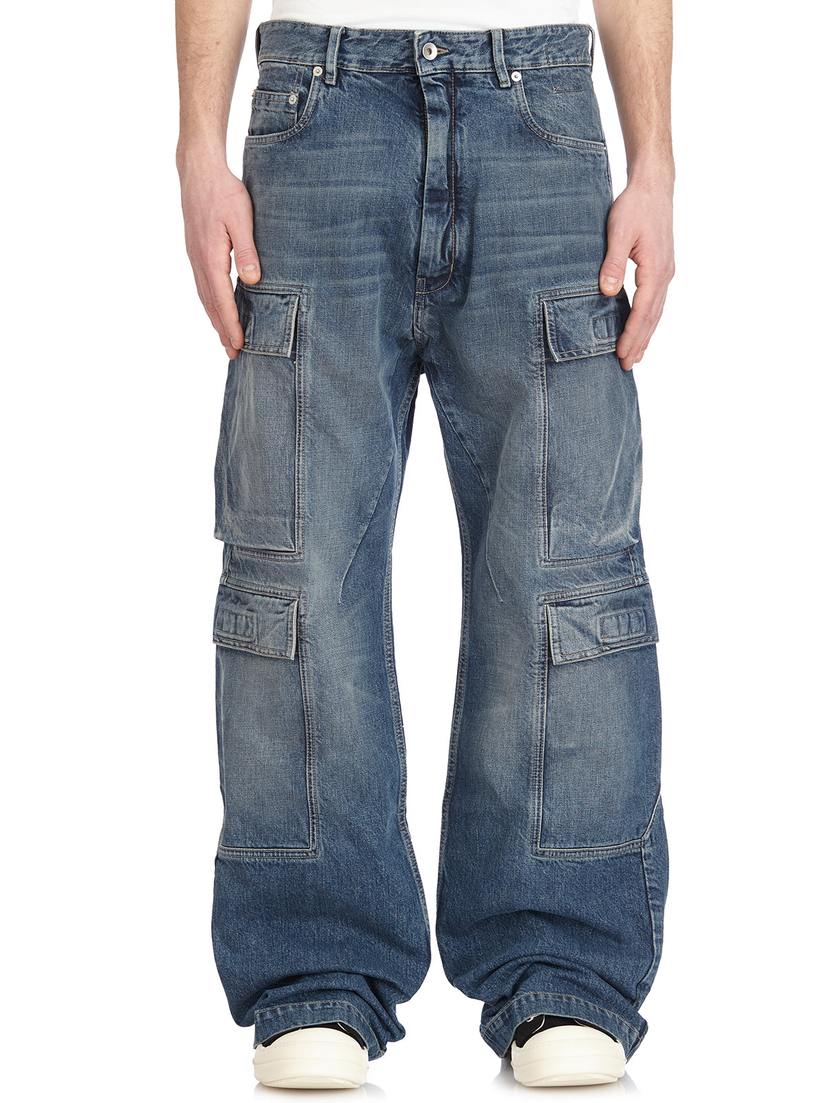 DRKSHDW Double Cargo Jeans with Five Pockets - Size 31