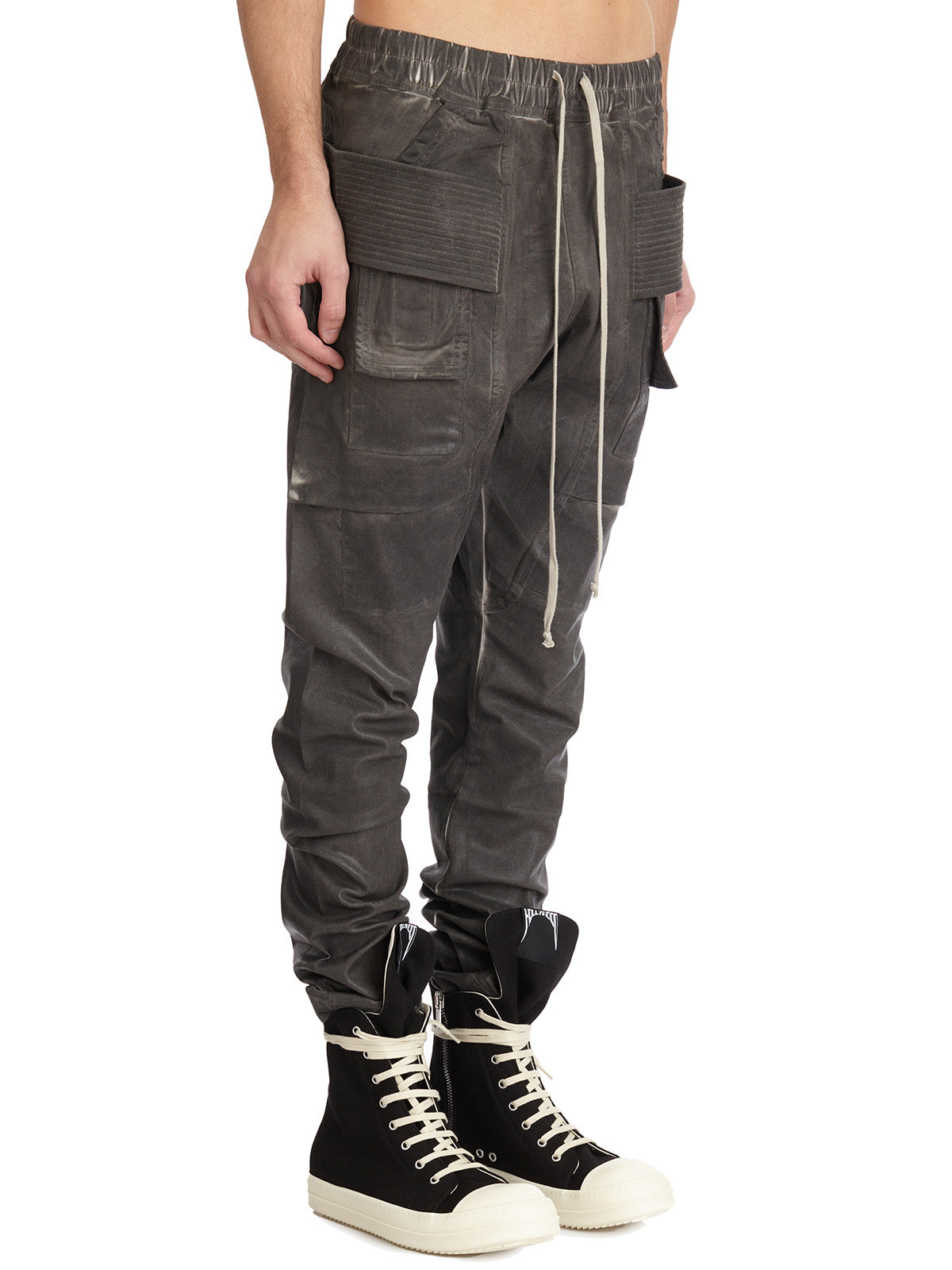 DRKSHDW Men's Cargo Drawstring Denim Pants - Size M