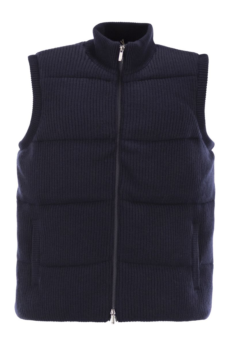 MC2 SAINT BARTH Padded Wool Waistcoat - Regular Fit