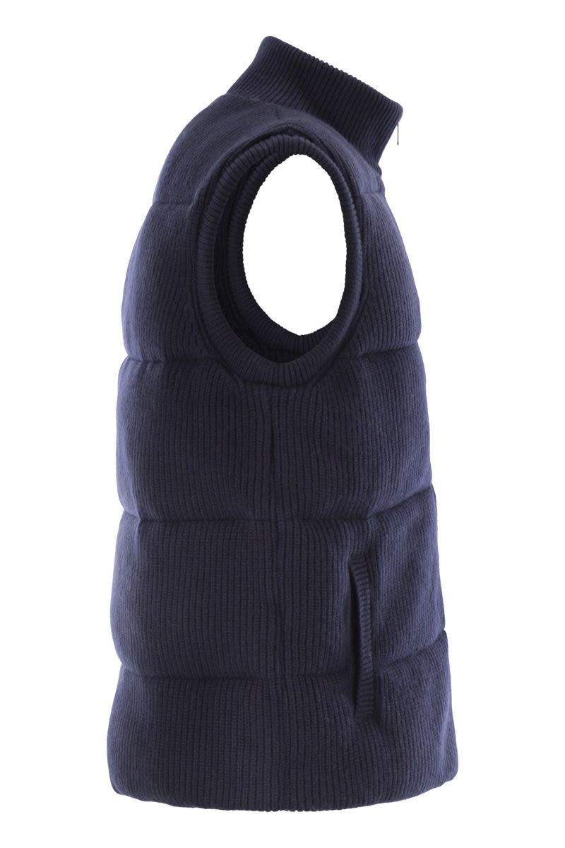 MC2 SAINT BARTH Padded Wool Waistcoat - Regular Fit