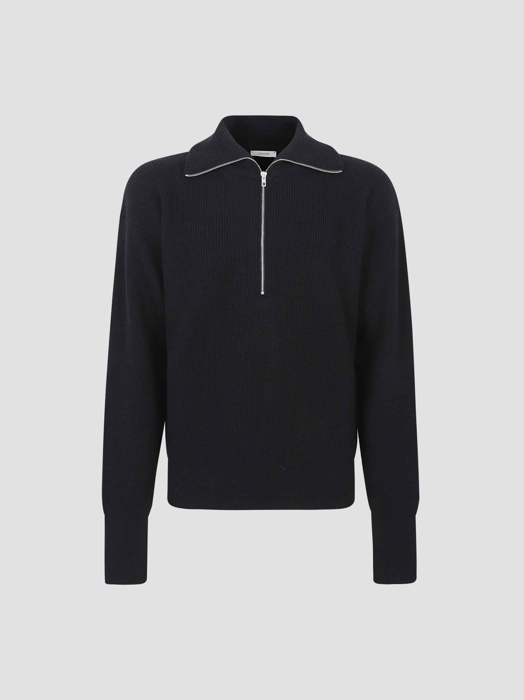 LEMAIRE Half Zip Wool Sweater for Men