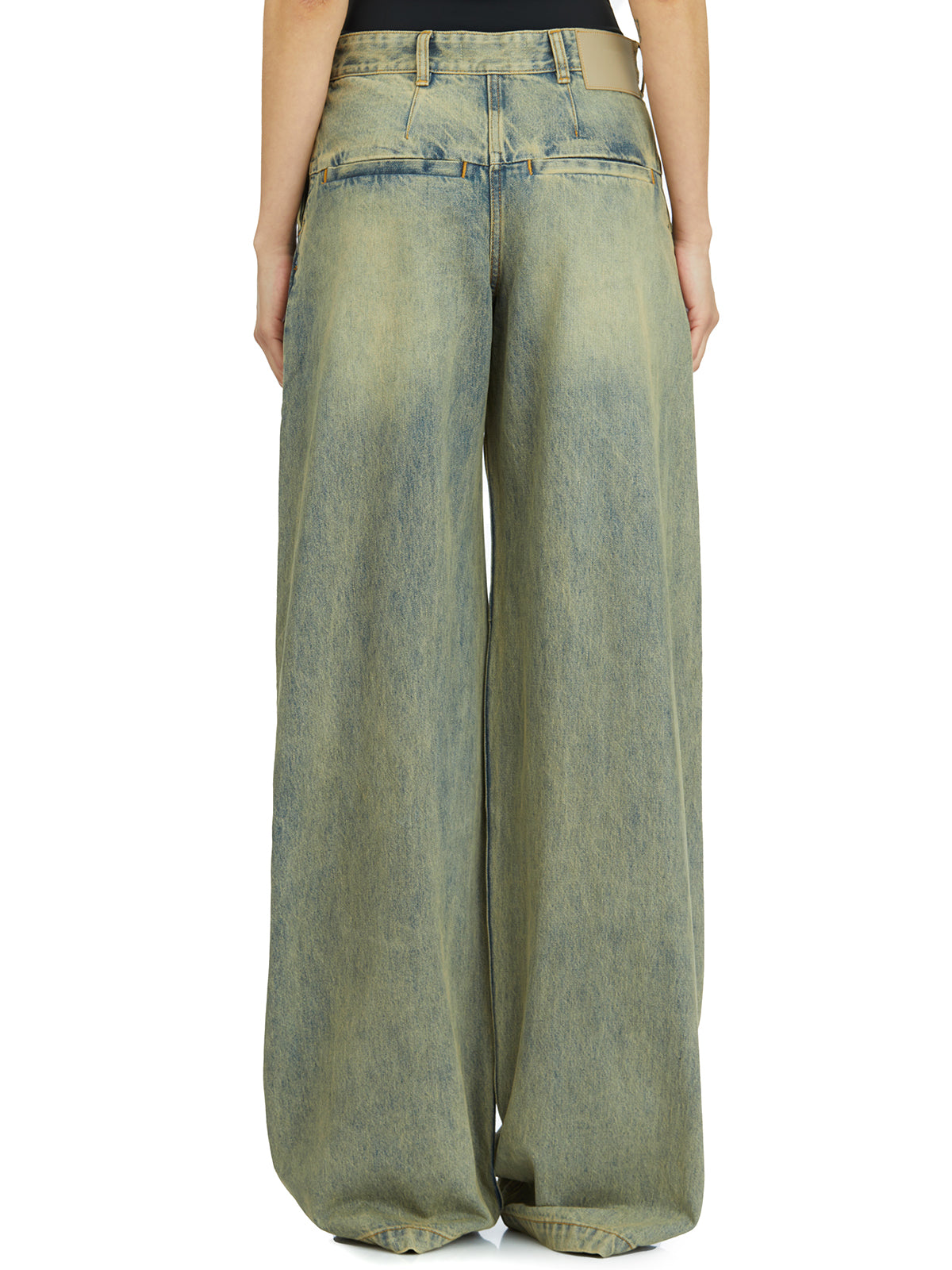 ENTIRE STUDIOS Wide Leg Trousers Size S with Five Pockets