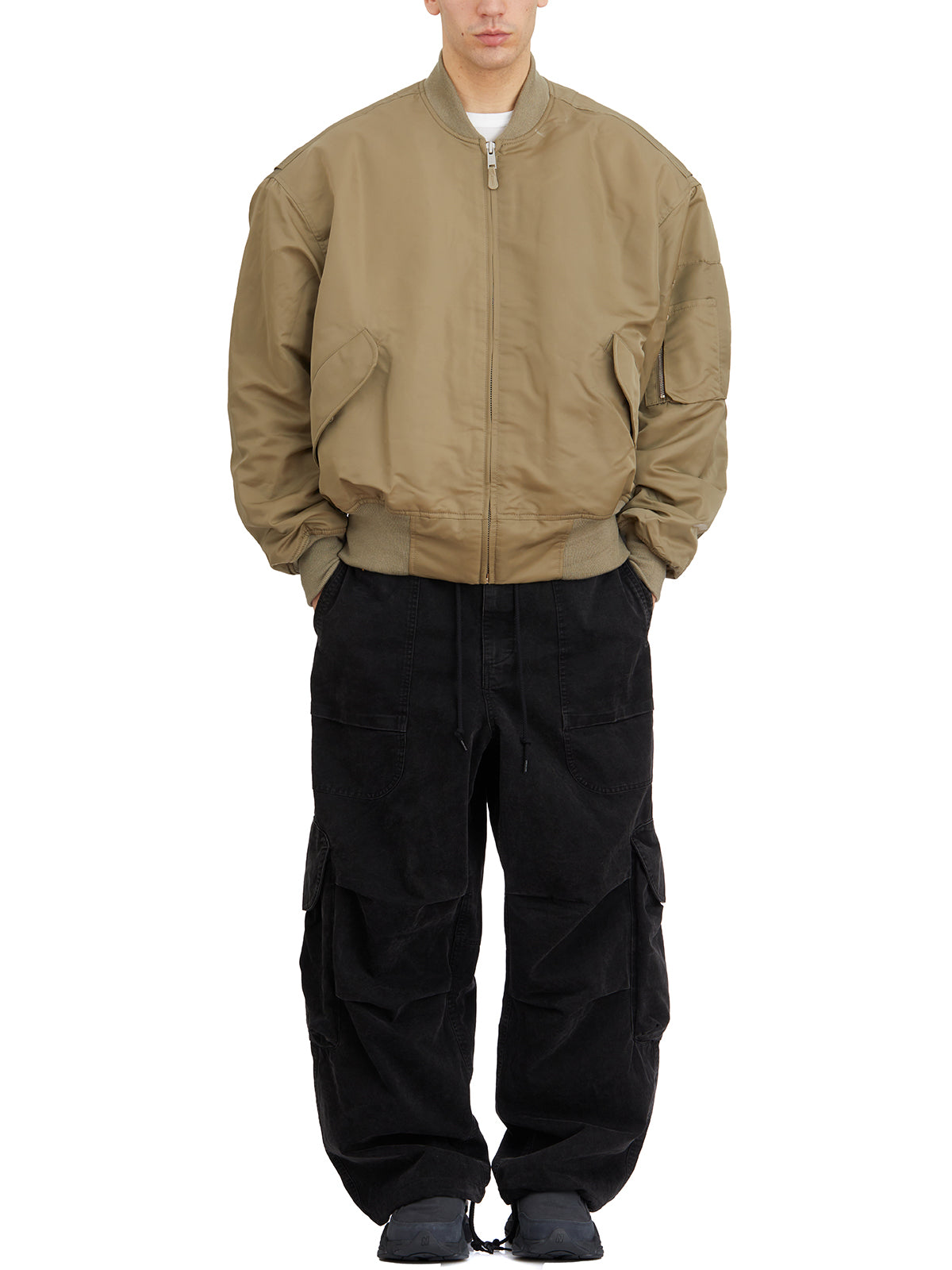 ENTIRE STUDIOS Boxy Fit Bomber Jacket - Medium Size