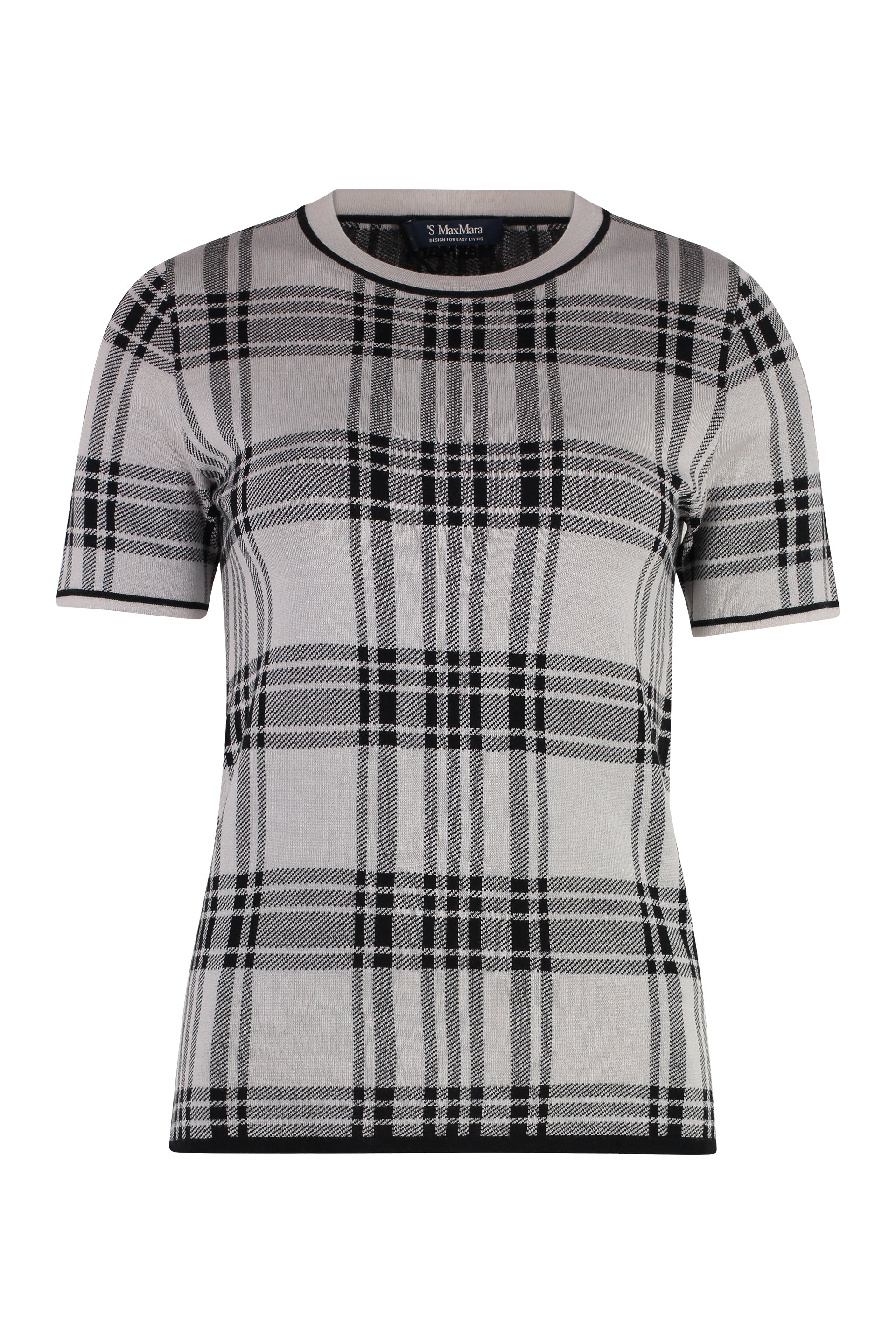 S MAX MARA Jacquard Knit T-Shirt